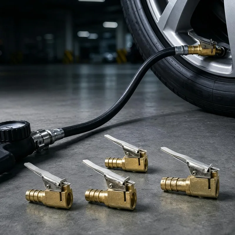 1/2/4pcs Auto 6/8mm Tyre Wheel Tire Air Chuck for Compressor Car Inflator Pump Valve Clip Clamp Connector Adapter Car Accessory
