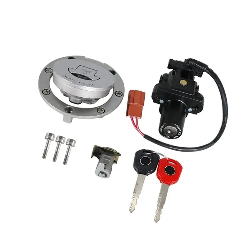 Motorcycle Ignition Switch Fuel Tank Seat Cap Lock Kit For Honda CBR600RR CB1000 CB1000R 35010-MJC-A00 35010-MFN-D00-N29R