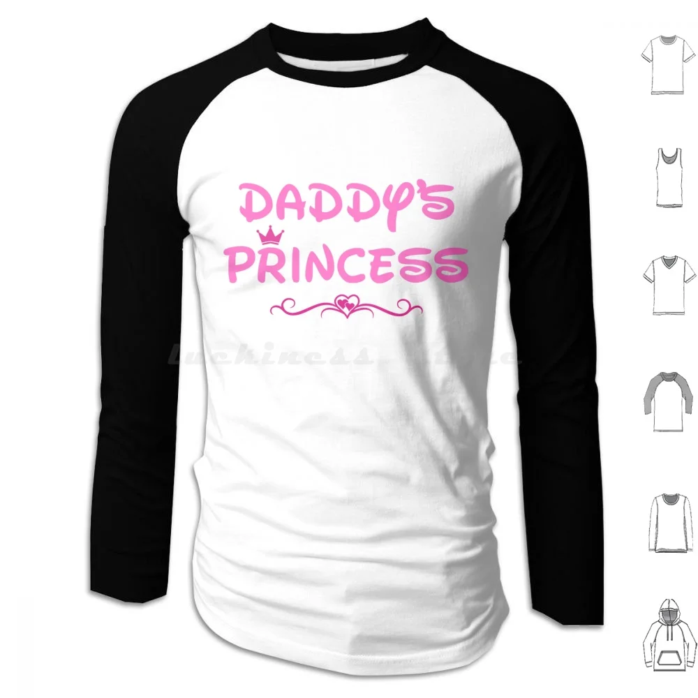 Daddy's Princess Hoodie cotton Long Sleeve Princess Daddies Girl Submissive Sugar Daddy Kitten Baby Girl Bdsm Baby