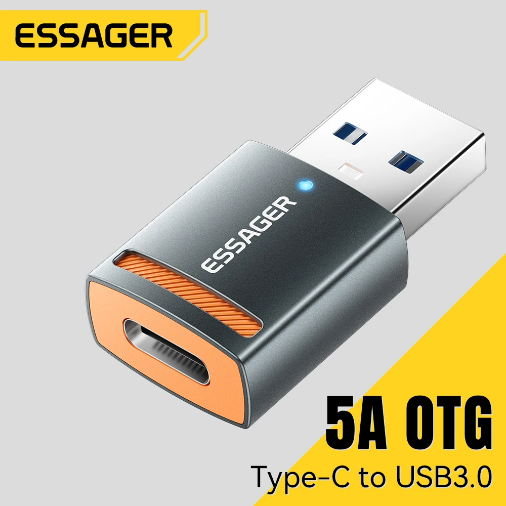 Essager-USBメス-タイプCアダプター,オスコンバーター,USB 3.0,otgコネクター,macbook pro,air,samsung s20,s10