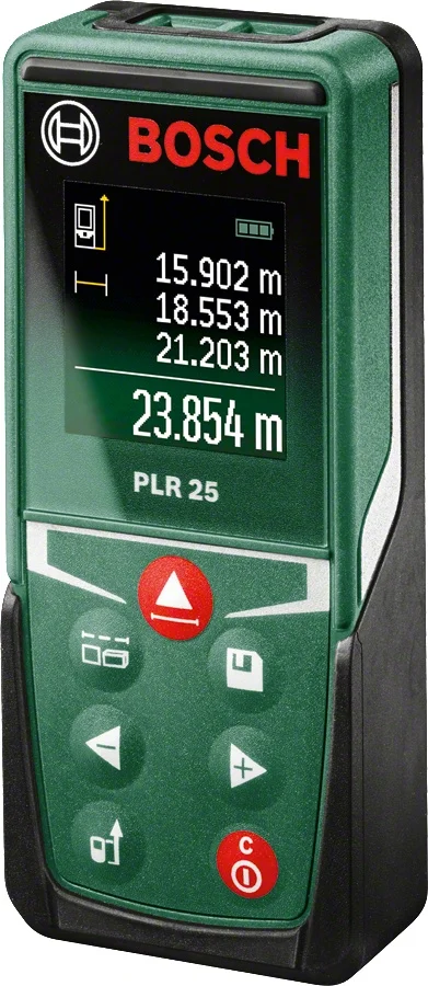 مراجعة وتحليل جهاز قياس المسافات الليزري الرقمي Bosch PLR 25