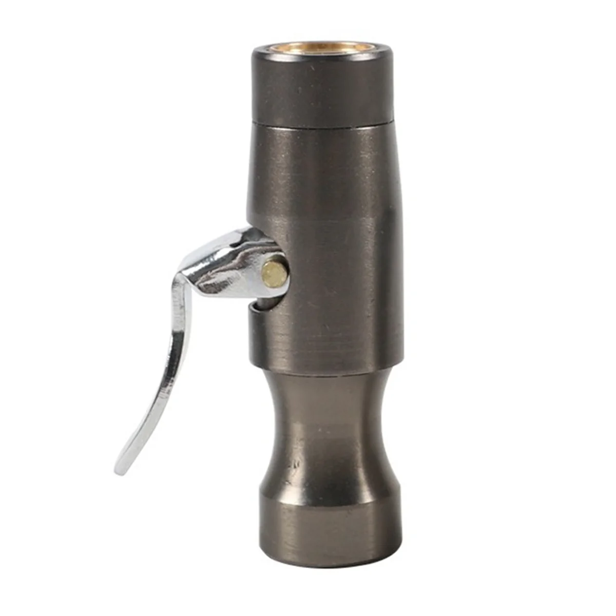 Air Chuck Open Flow Double Jaws Lock on Tire Chuck with Clips for Inflator Gauge Compressor Accessories