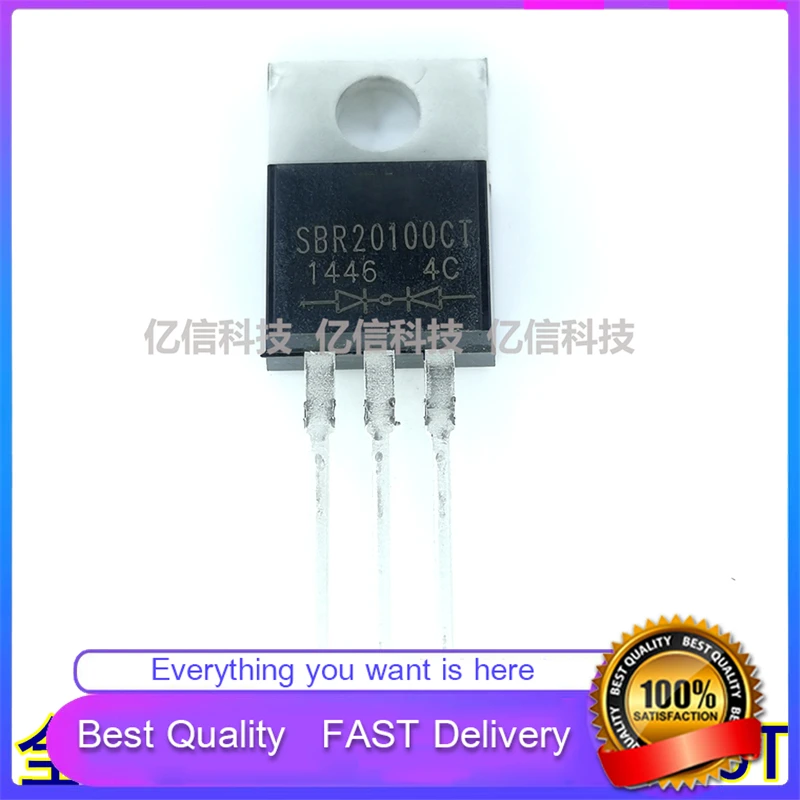 1Pcs/Lot Lot New Original QUICK RECOVERY RECTIFIER TUBE SBR20100CT TILTA DIRECT PLUG TO-220 Good Quality  In Stock