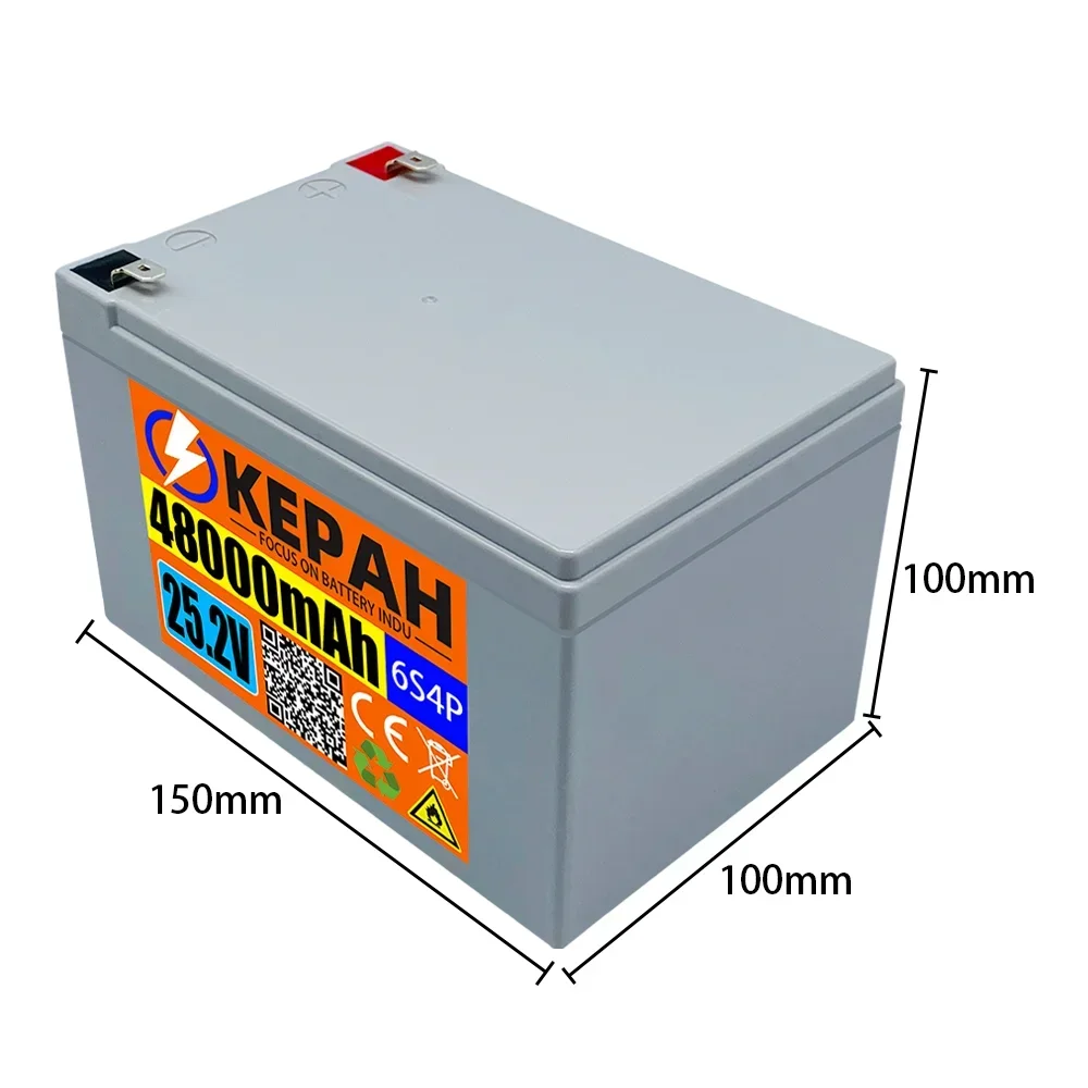 6s4p 24V 48ah 21700 battery very durable 25,2v 48000mah electric bicycle moped / electric bicycle / for various tools + charger