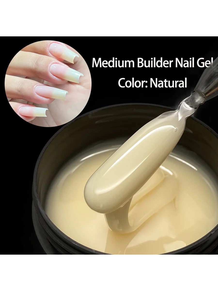 Jillnails Hema TPO Free Natural Yellow Nude Builder Nagelgel 100 g/50 g 100 ml für die Nagelverlängerungsformung