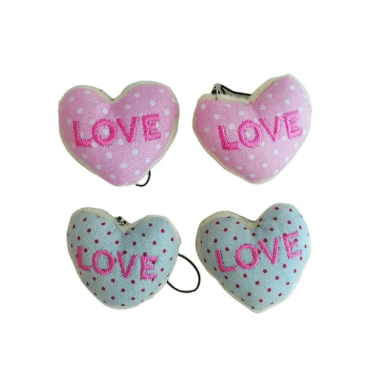 Lovely Heart Shape Stuffed Toys Plushies Dolls Plush Soft Toy Graduation Gifts Wedding Party Bouquets Gift Keychain Ring Pendant