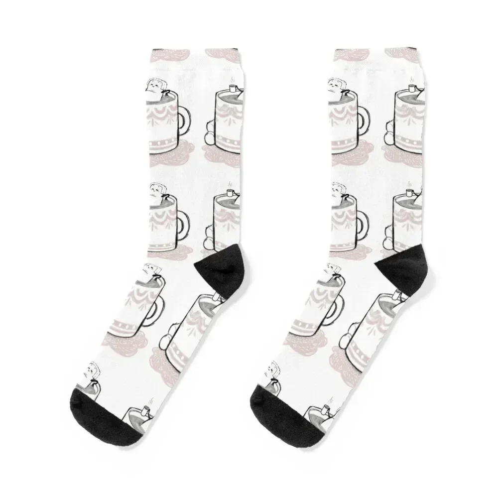 

Hot Chocolate Socks short funny gift Argentina Stockings Men Socks Women's