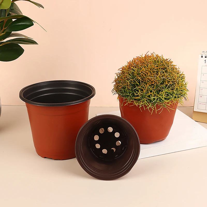 10Pcs Plastic Plant Pots Flowerpot Cultivation For Succulent Plant Small Flowerpot Simple Planting Seedling Pot