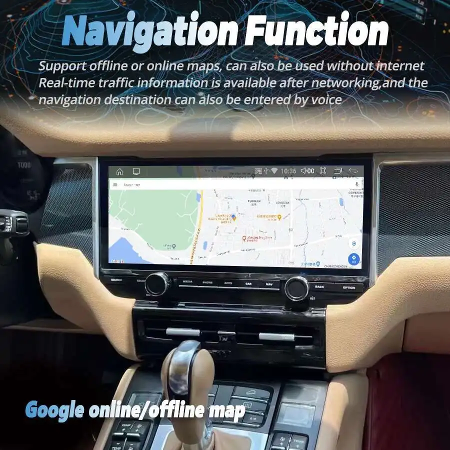 1920*720 شاشة أندرويد 14 Autoradio CarPlay سيارة الوسائط المتعددة مشغل فيديو 12.3 بوصة لبورشه ماكان 2010-2015 راديو GPS ستيريو