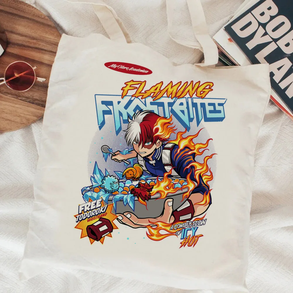 Bolsa de tela plegable reutilizable de My Hero Academia, totebag, sac cabas para mujer