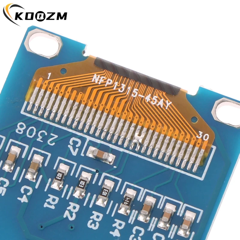 1PC 4 pins 128X64 SSD1315 LCD Screen Board 0.96 Inch OLED IIC Serial Display Module GND, VCC ,SCL, SDA0.96" For Arduino Black