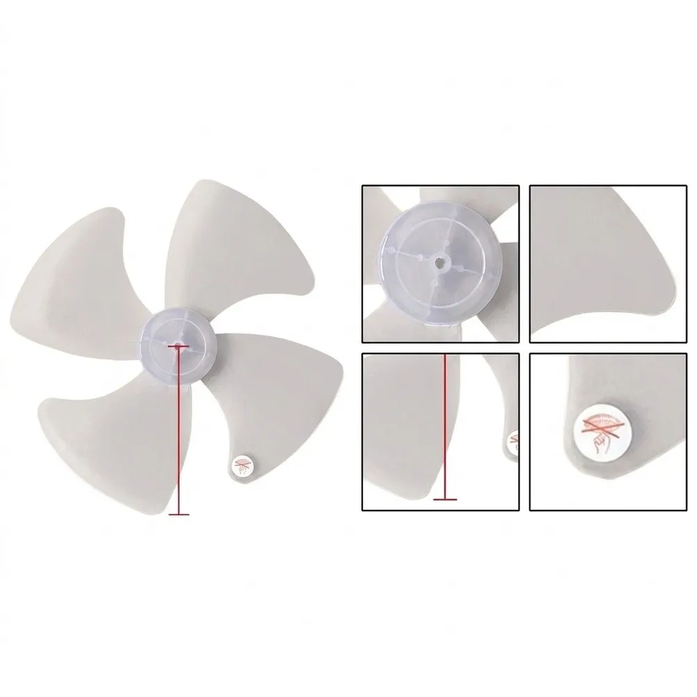 Floor Fan Propeller Electric Fan Flabellum For Summer Cooling Fan 400mm Diameter 8mm Inner Hole High Resilience Plastic