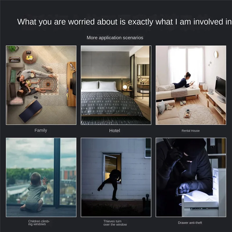 Tuya 무선 스마트 문짝 창문 센서 시스템, 리모컨 작동, 가정 문짝 창문용 도난 경보, 130Db