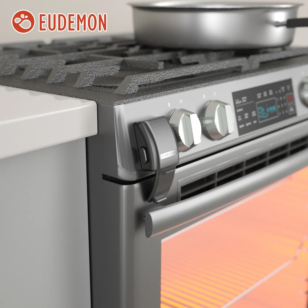 EUDEMON-cerradura de seguridad para horno de bebé, Tope de puerta, evita que el bebé abra los hornos y se queme o dañe, 1 unidad