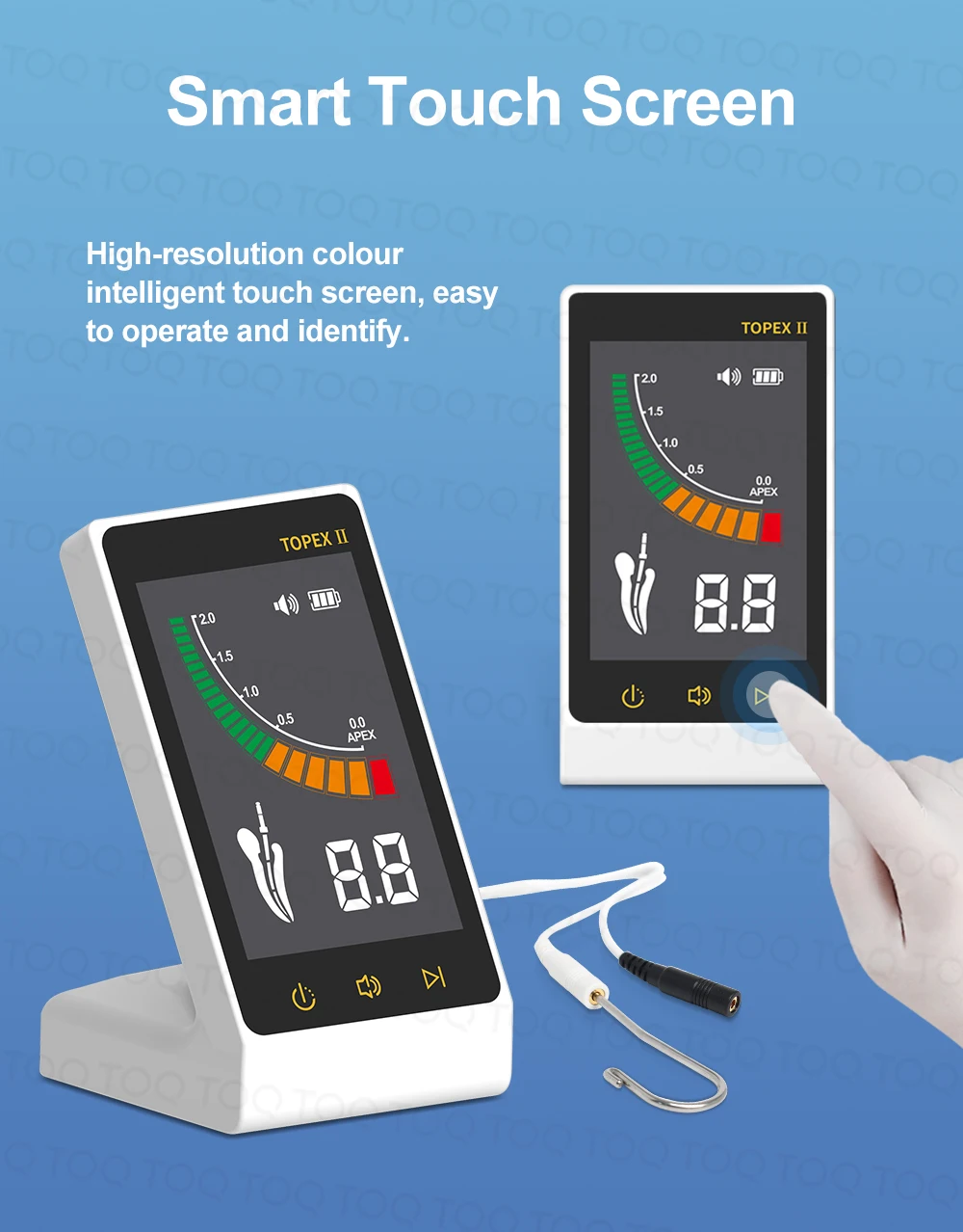 Dental Mini Endo Apex Locator Dentist Endodontics Root Canal Periodontics Measurement Located Instruments with Touch Screen
