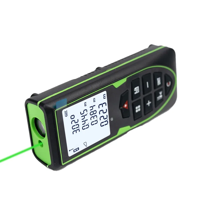 

Green laser rangefinder 60m laser rangefinder, rechargeable tape