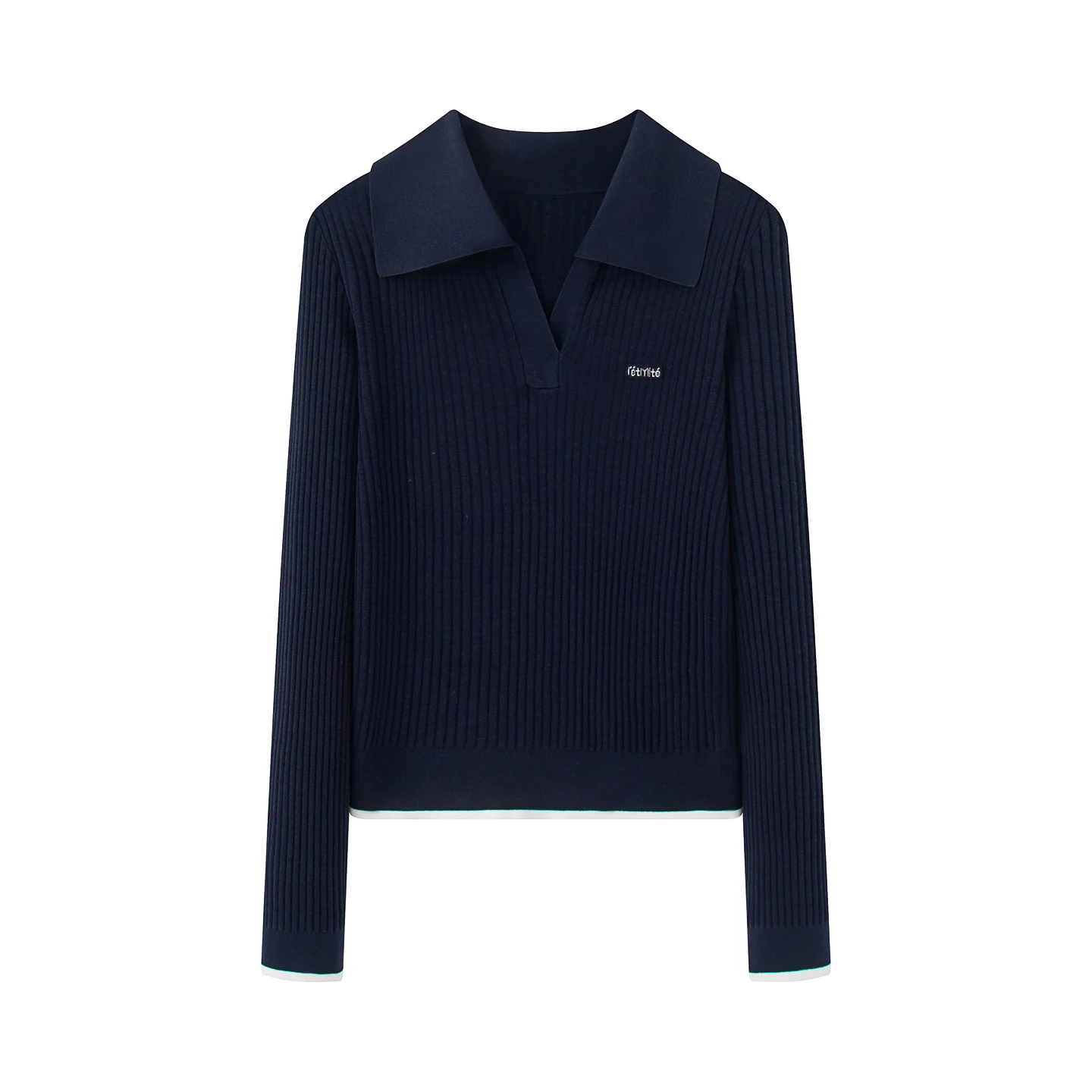 

Xiao Ai's 2026 Spring New Sle College Wind Long Sve Knitted Sweater Women's Faionable Agel Versatile k Blue Top