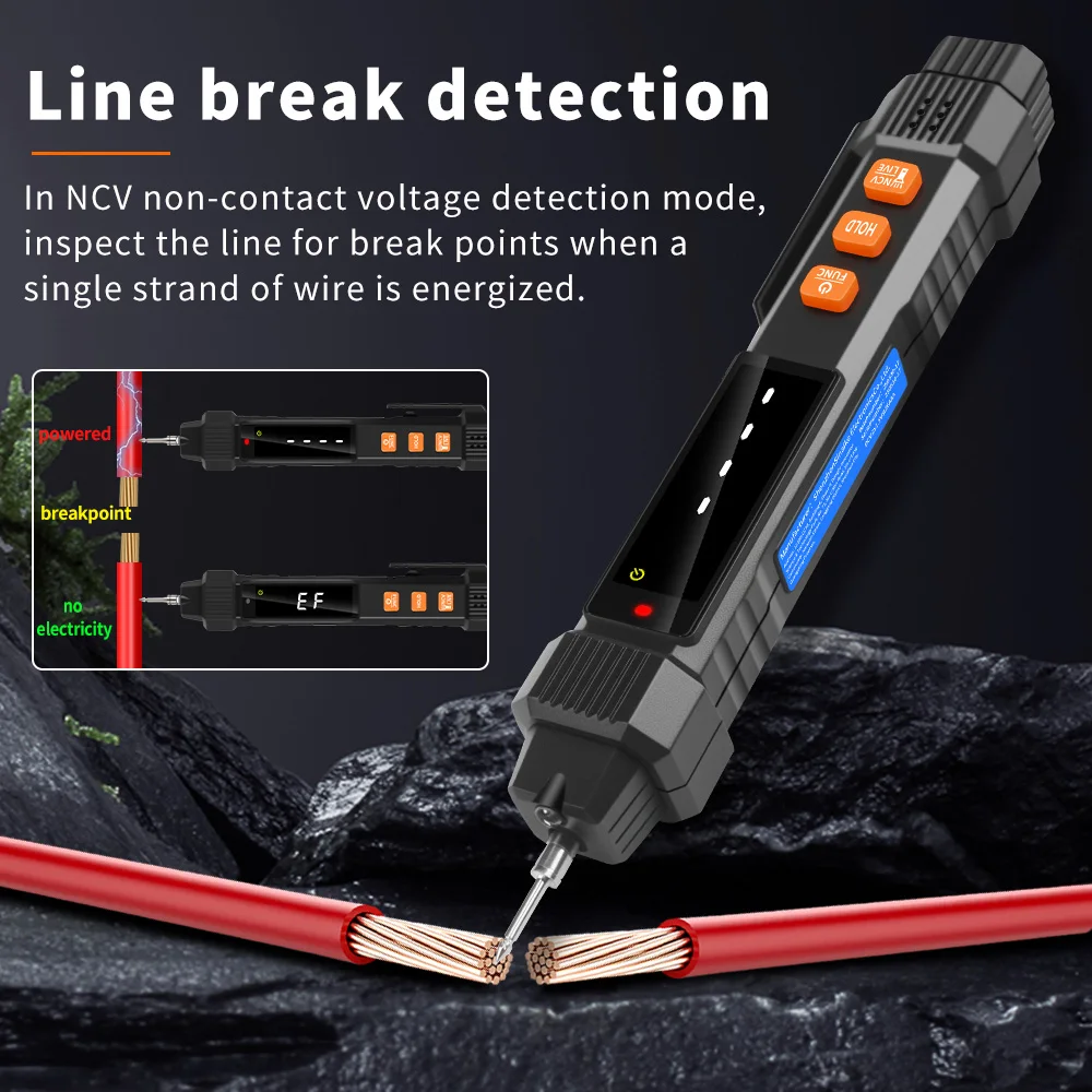 SK-217A Digital Multimeter Pen Type 4000 Counts Professional Meter Non-Contact Auto AC/DC Voltage Ohm Diode Tester For Tools