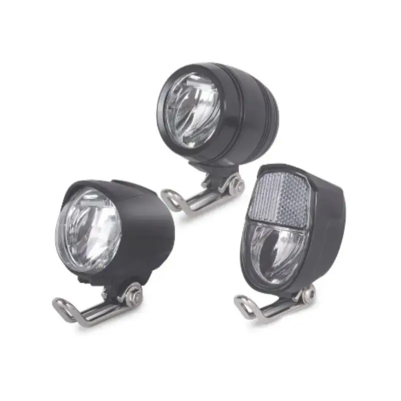 Universal Front Light for Electric Bicycle, Headlamp for E-bike, Compatible with 1W, 2W, 3W, 40, 70, 100 LUX, 6V-80V