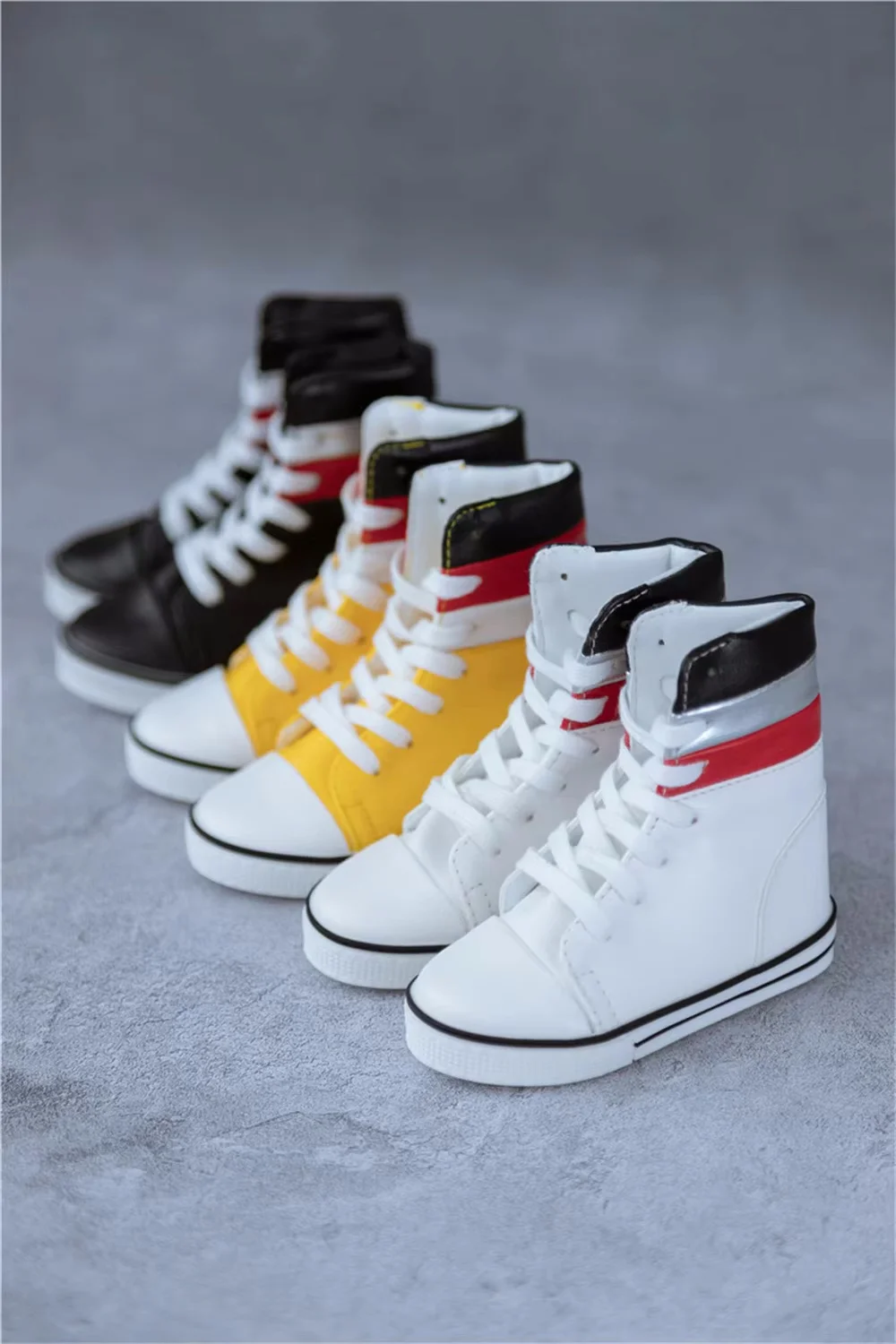 

BJD Doll Shoes Black Yellow White Boys 1/3 1/4 Uncle High Top SD13 SD17 Sports Casual Board Shoes Doll Accessories