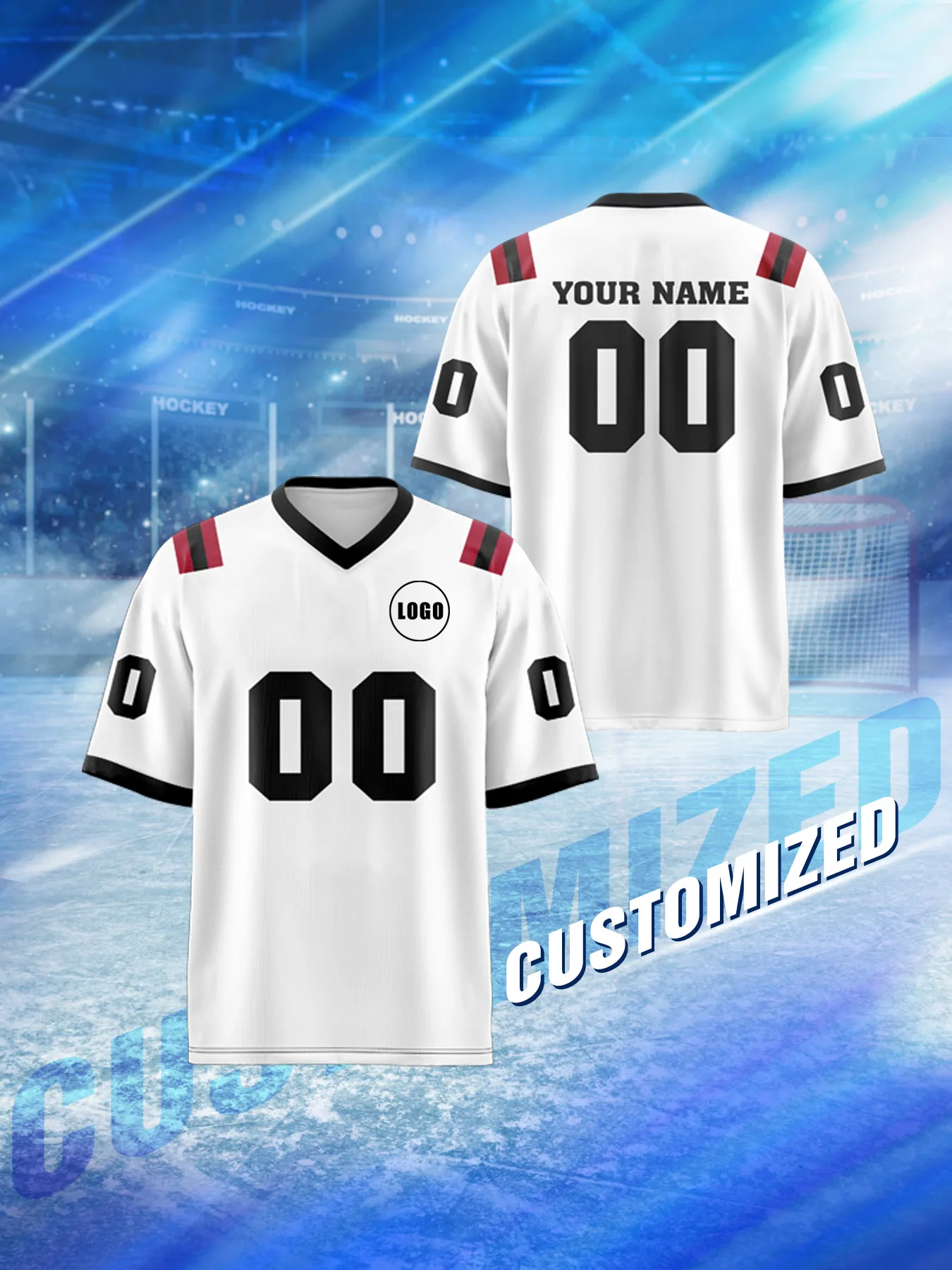 

2026 Unisex Custom Name Number Sports Rugby Jersey, Quick-Dry, Stylish, Sublimation Printing