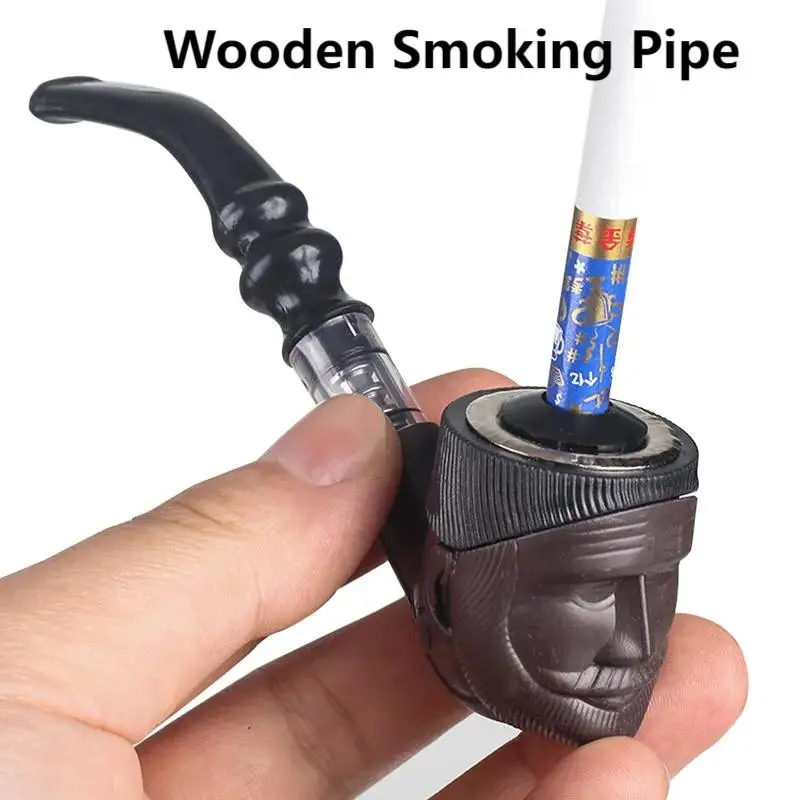 

Artisanal Old Man Head Smoking Pipe - 2025 New Bent Wooden Design