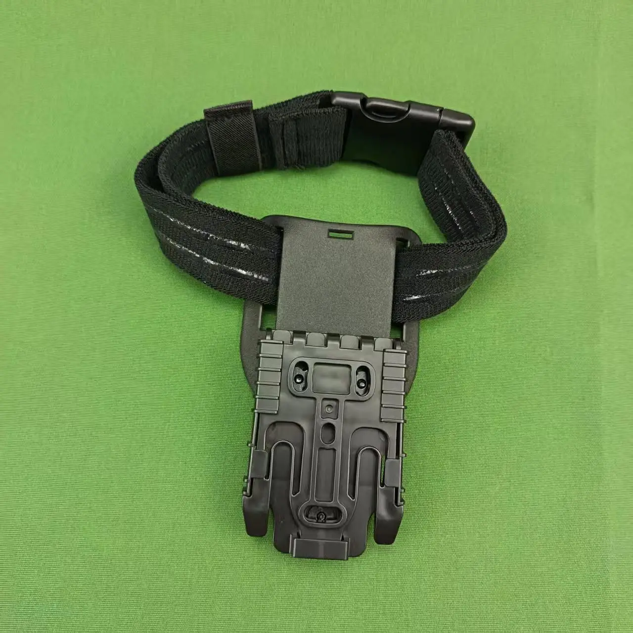 

3Pcs Quick Release Drop Leg Holster Kit w/ QLS 19/22 Adapter - Waist Plate Thigh Mount Belt Loop Elastic Rubberized Tactical