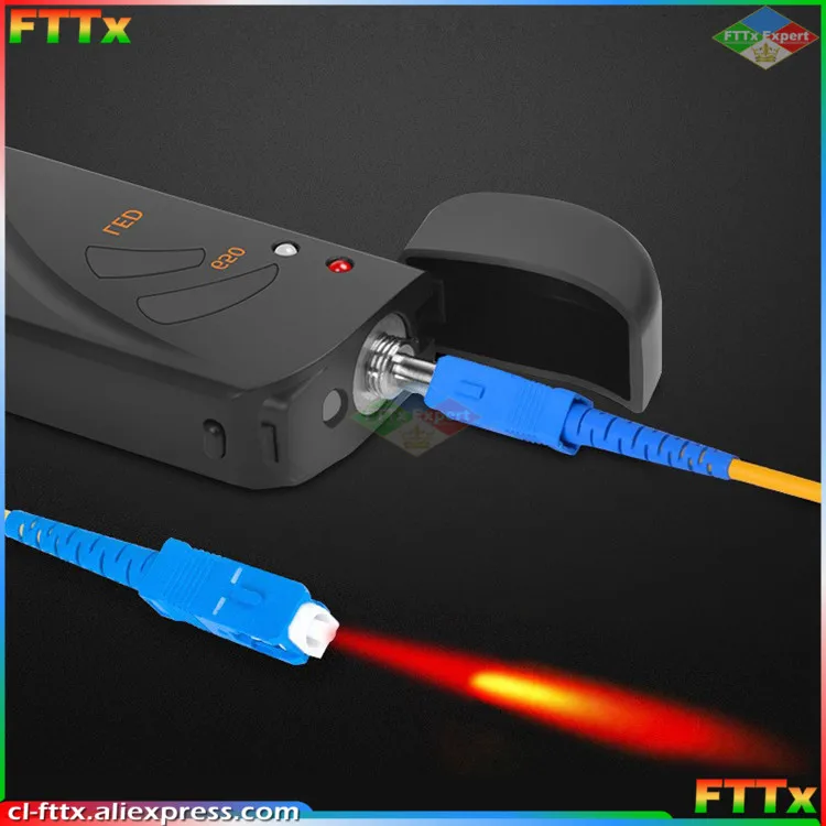 Localizador de fallos de fibra óptica FTTH, pluma roja de carga USB, iluminación LED, VFL, SGV015, VFL, 15Km