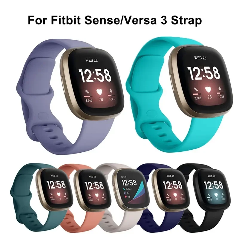 Cinturino in silicone per Fitbit Versa 3 4 Smart Watch cinturino di ricambio per Fitbit Sense 2 accessori per cinturini sportivi impermeabili