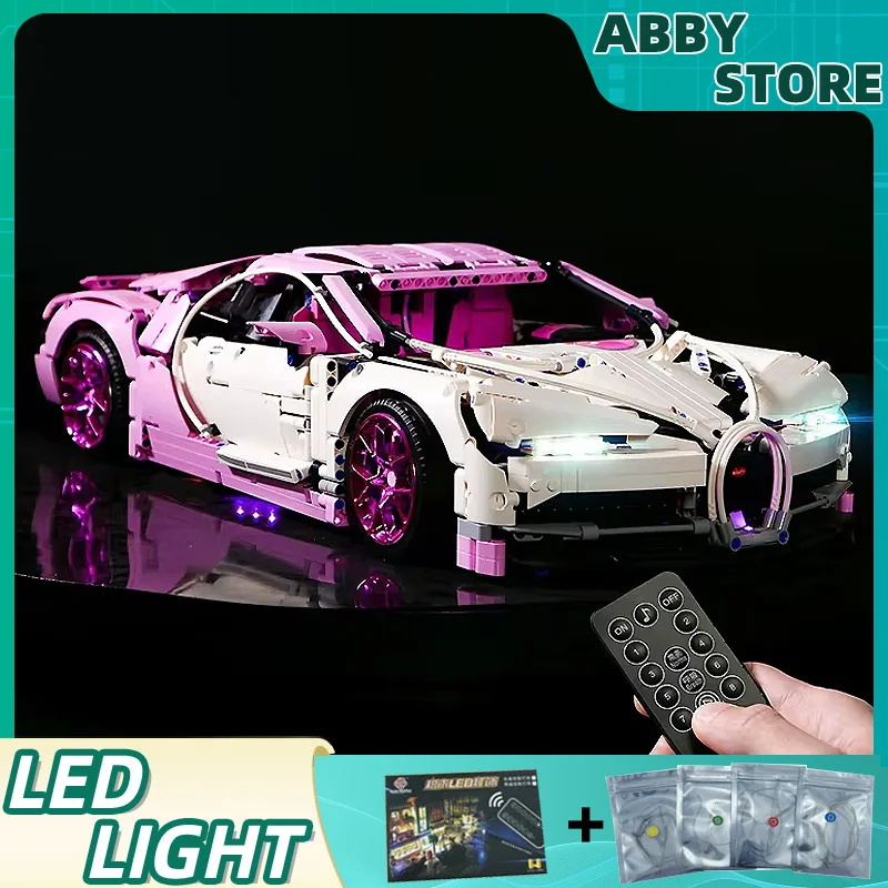 Zestaw oświetlenia LED RC do technicznego samochodu sportowego LEGO 42083 (tylko światło LED, bez modelu klocków)