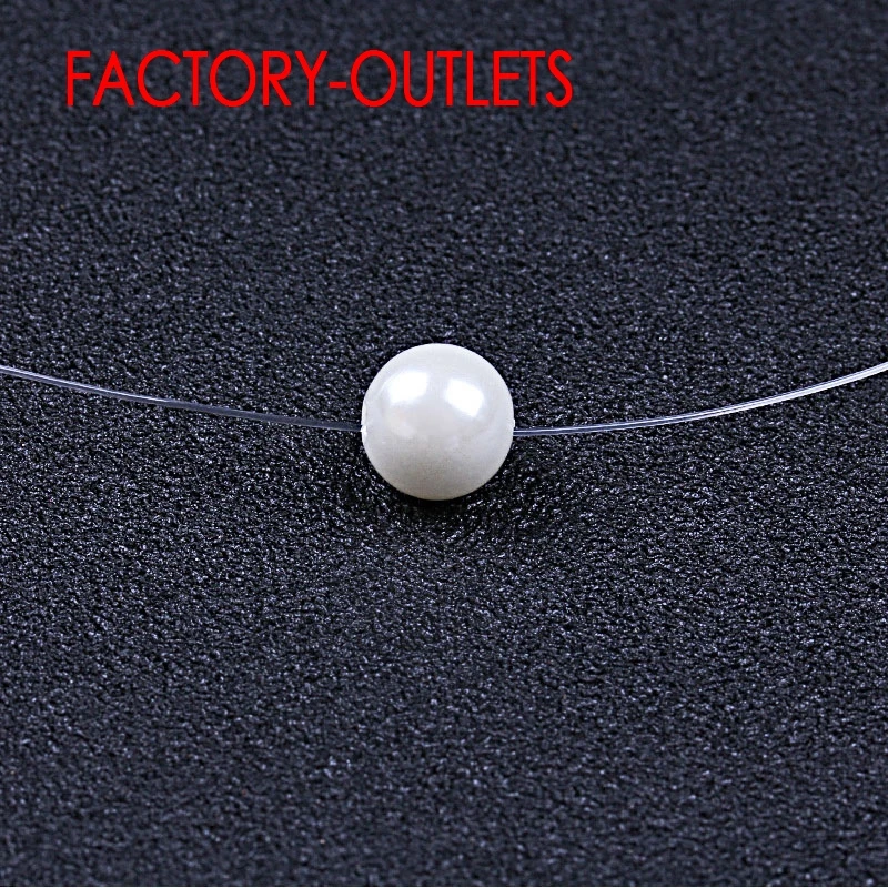 Big Sale 925 Sterling Silver Chokers Necklace Cubic Zircon Pearl CZ Round Heart Cross Moon Square Transparent Fish Line Jewelry - Image 4