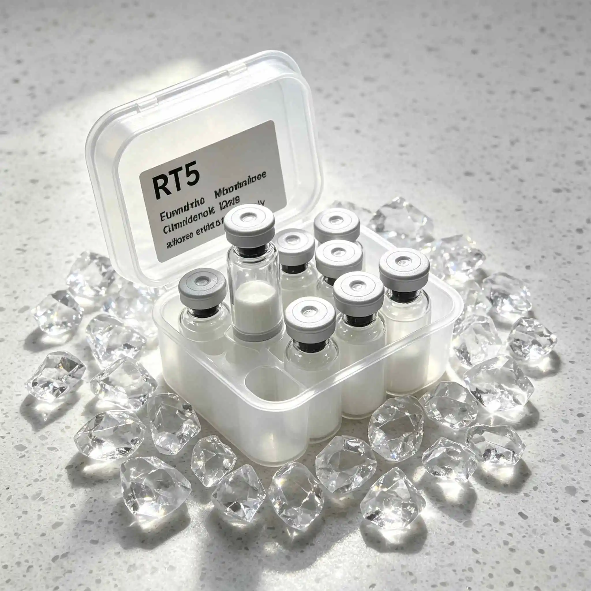 (Random Cap Colors) High-Quality RT Freeze-Dried Powder (5mg). Formulated to Be Reconstituted with WA3 Purified Water; Help