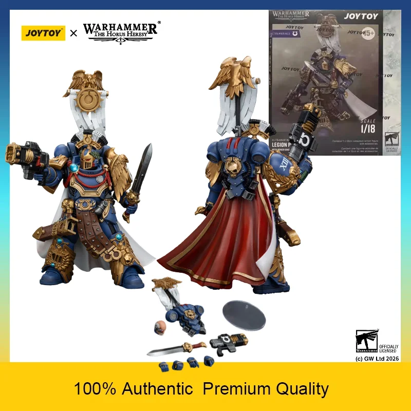 

JOYTOY 1/18 Warhammer 30K Ultramarines Legion Praetor Remus Ventanus JT00126 Action Figure with Power Sword Volkite Serpenta
