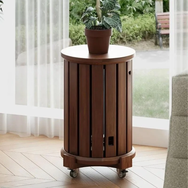 Solid Wood Stools, Multifunctional Stacking Round Stools, Benches, Living Room Coffee Tables, Stacking Low Stools