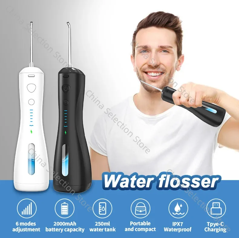 

Electric Tooth Flusher, Tooth Washer, Portable Water Floss, Household Sensitive Oral Cleaning, Orthodontic Universal