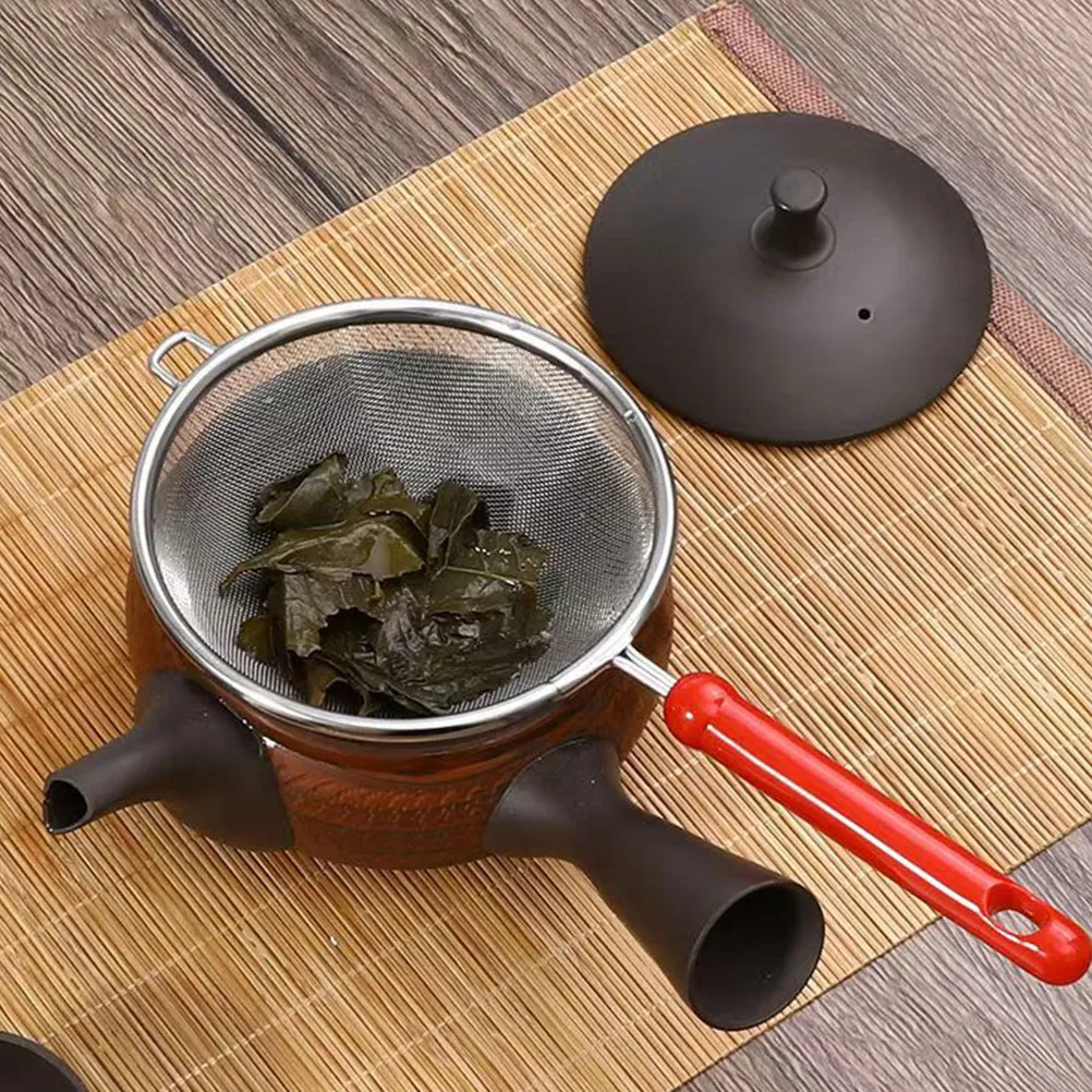 Fine Mesh Stainless Steel Strainer Kitchen Sieve with Handle for Flour Powder Juice Tea Egg Liquid Baking Filter
