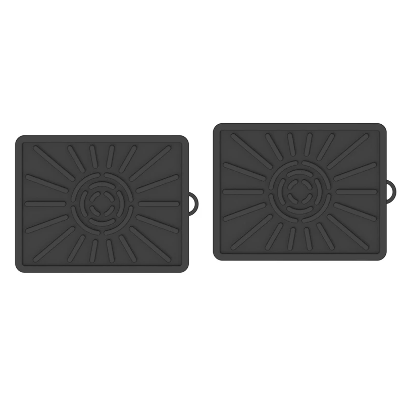 

Grill Mat, Side Shelf Mat, Silicone Grill Pad For Outdoor Grill Kitchen Counter, BBQ Grill Mats, (2Pack, Black) Easy Install