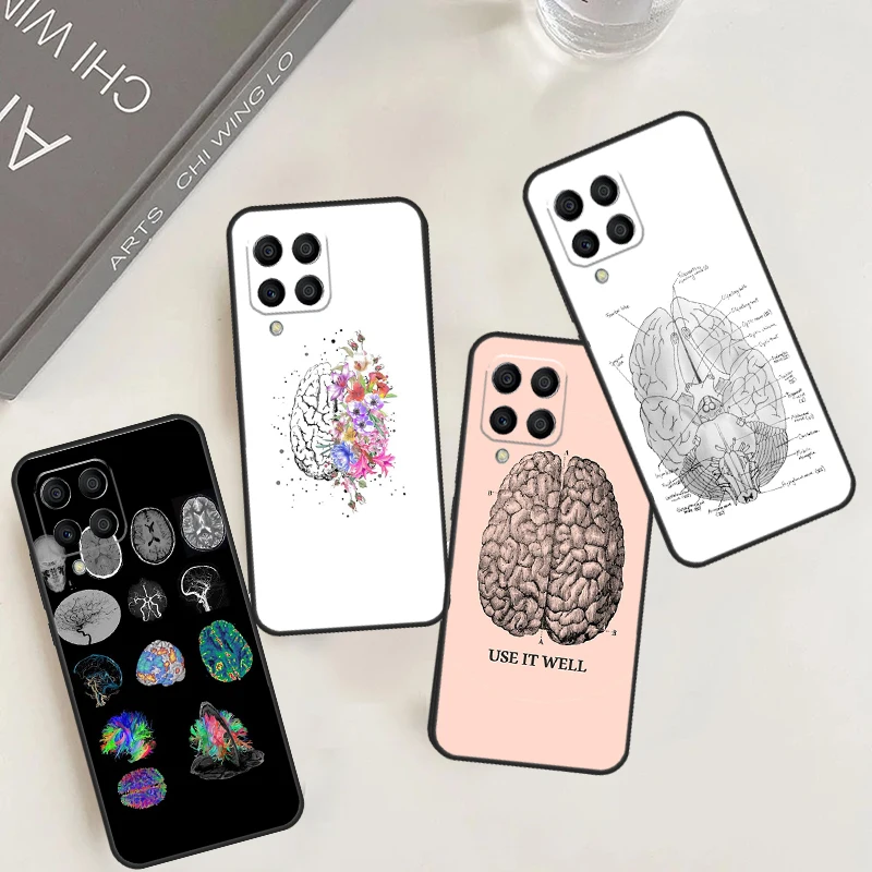 Anatomy Brain Case For Samsung Galaxy M31 M51 M12 M32 M52 M13 M23 M33 M53 M14 M34 M54 M20 M30s M31s Cover