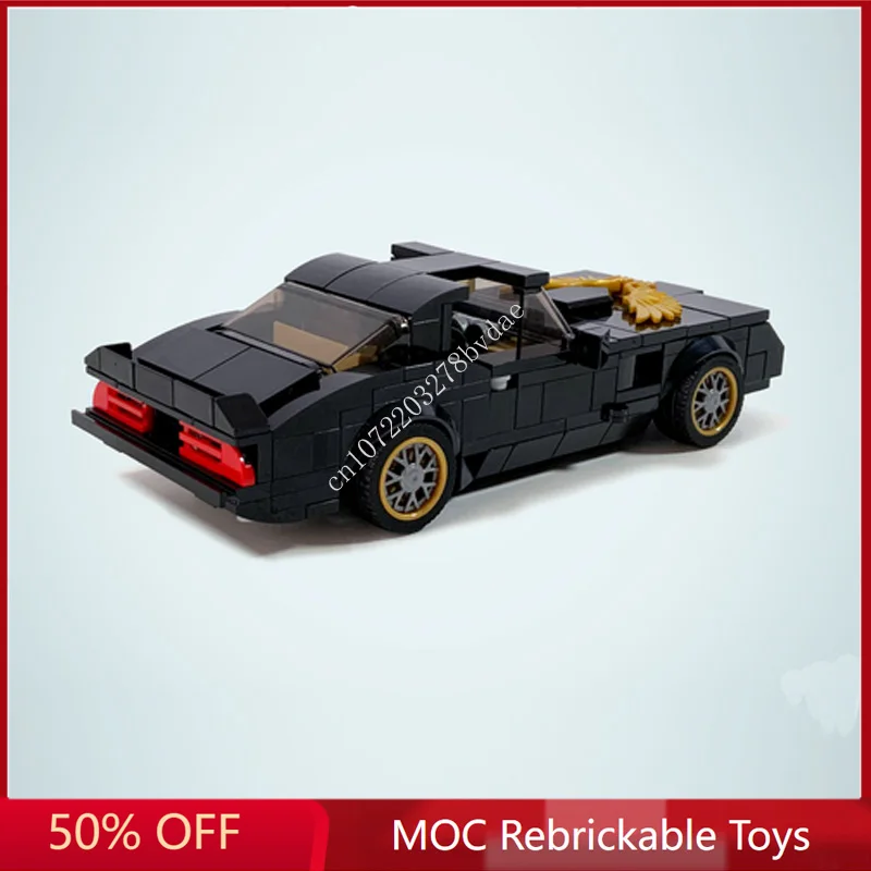 350PCS MOC Speed Champions Muscle Car 77 Trans Am Model Building Blocks Technology Bricks DIY Creative Assembly Kids Toys Gifts