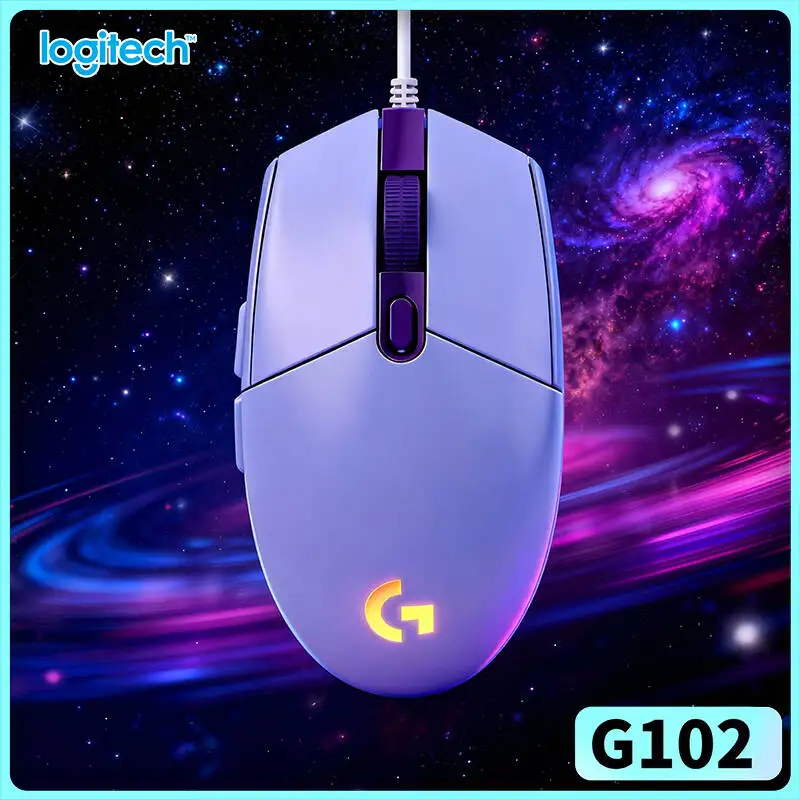 

Игровая мышь Logitech G102 с RGB-подсветкой (16,8 млн цветов), легкий дизайн, 6 программируемых кнопок для профессиональных геймеров