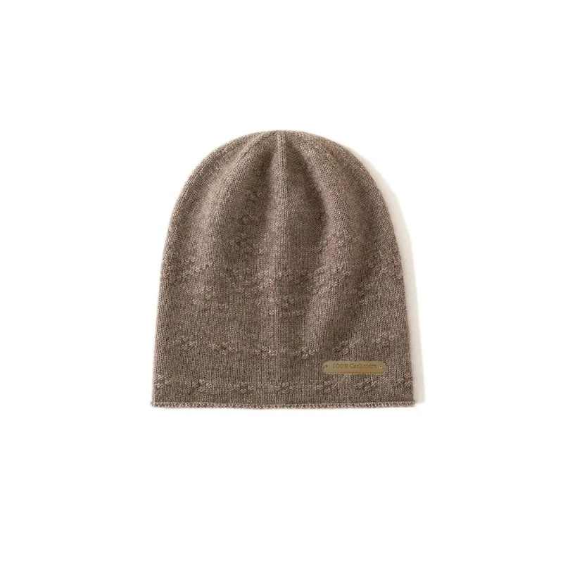 قبعة نسائية 100% من الكشمير الخالص متماسكة قبعة شتوية دافئة وناعمة وأنيقة ومتعددة الاستخدامات وخفيفة الوزن ملحقات الطقس البارد #2