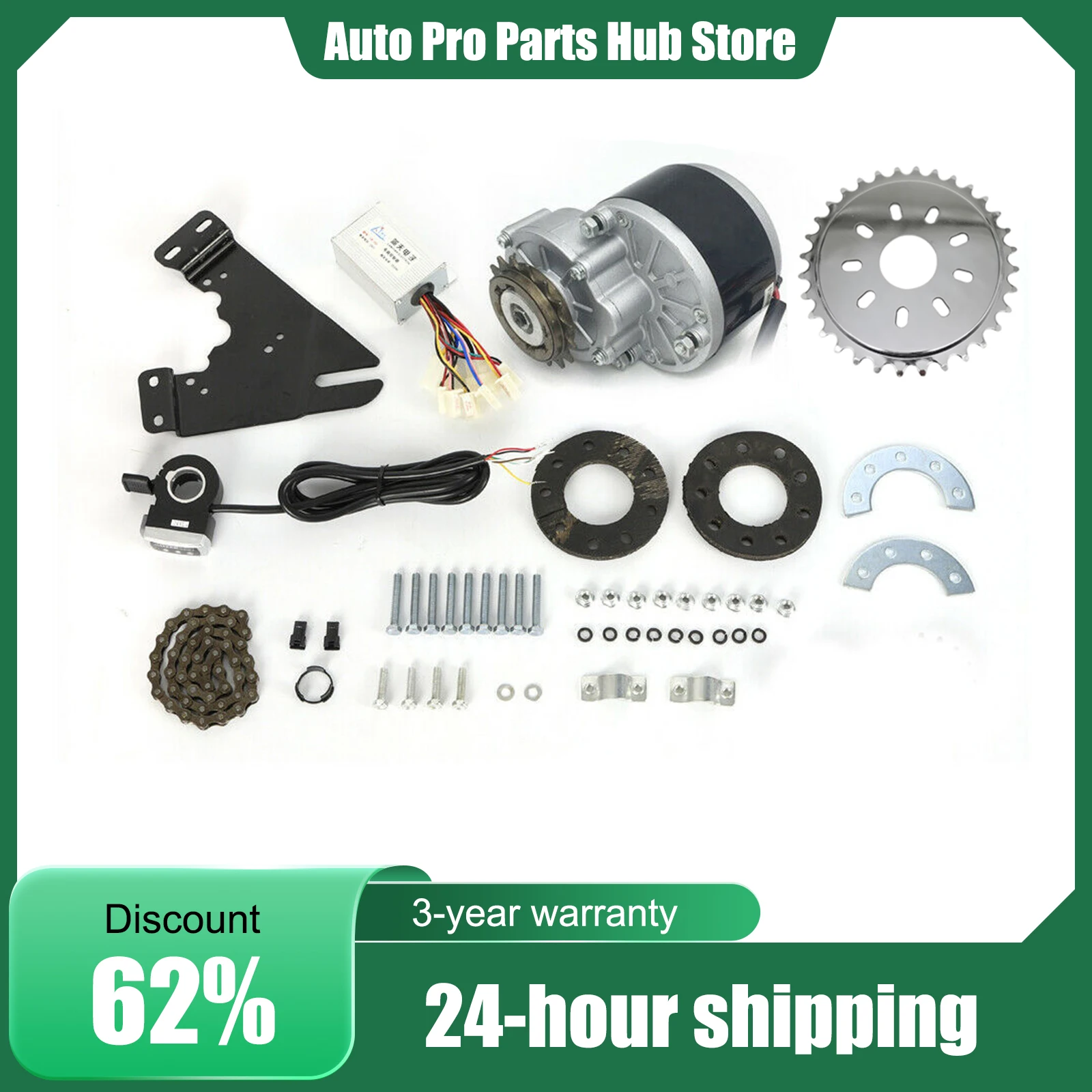 ชุดแปลงมอเตอร์ล้อจักรยานไฟฟ้า 24V 350W, ชุดแปลงมอเตอร์แบบนิ้วหัวแม่มือสำหรับจักรยานเสือภูเขาไฟฟ้า, ชุดมอเตอร์ขับเคลื่อนด้านซ้าย