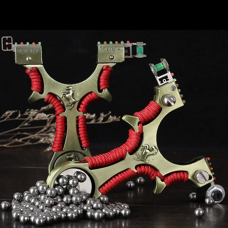 

Alloy Quick Flattening Skin-free Elastic Bow Horizontal Level Aiming Outdoor Sports Competition Precision Hunting Tools