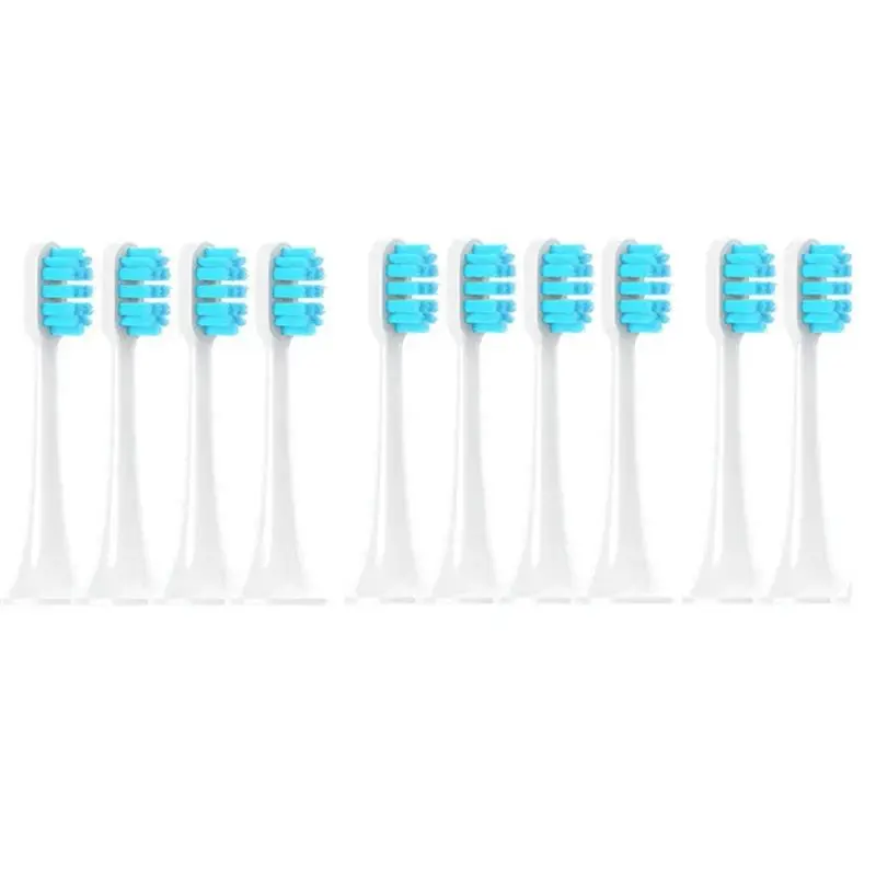 

A01M-Parts: Сменные насадки для электрических зубных щеток Xiaomi Mijia T300/T500, мягкая щетина, с колпачками, герметичная упаковка, B