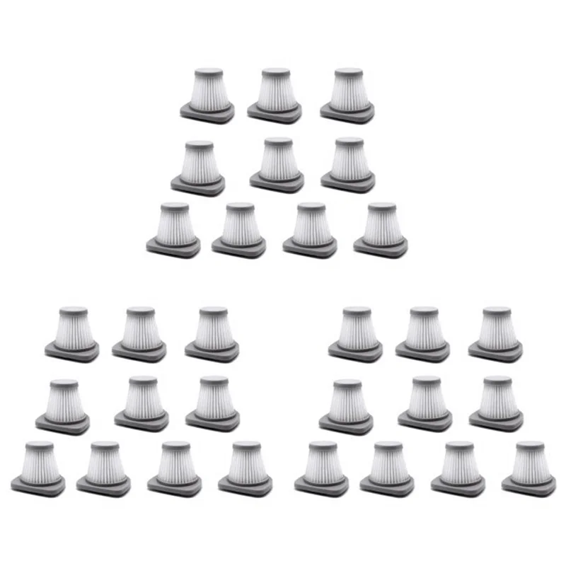 ABUD-30Pcs فلتر Hepa مكنسة كهربائية محمولة باليد مرشح ملحقات للوسائط SC861 SC861A