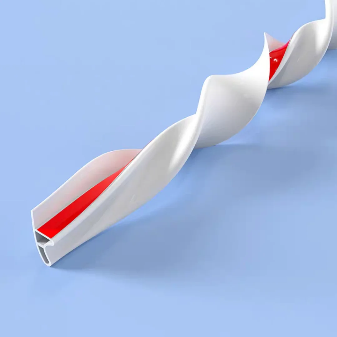 1pc 1/2/3meter Shower Threshold Water Dam Strip, Bendable Cuttable Silicone Water Stopper, 썸네일 5