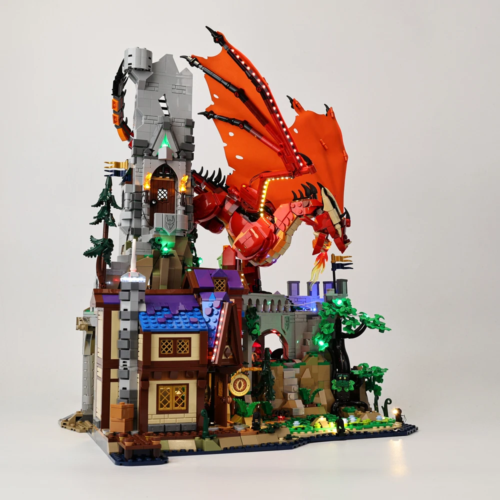 EASYLITE LED-Beleuchtungsset für Red Dragon's Tale 21348 Bausteine Spielzeug Lampenset (Modell nicht im Lieferumfang enthalten)