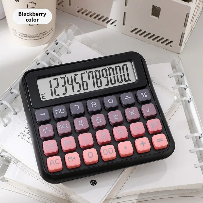 Cube Sugar Voice Calculator with Tilted Keyboard, for Financial & Office Use, High-Aesthetic Design, Suitable for Students
