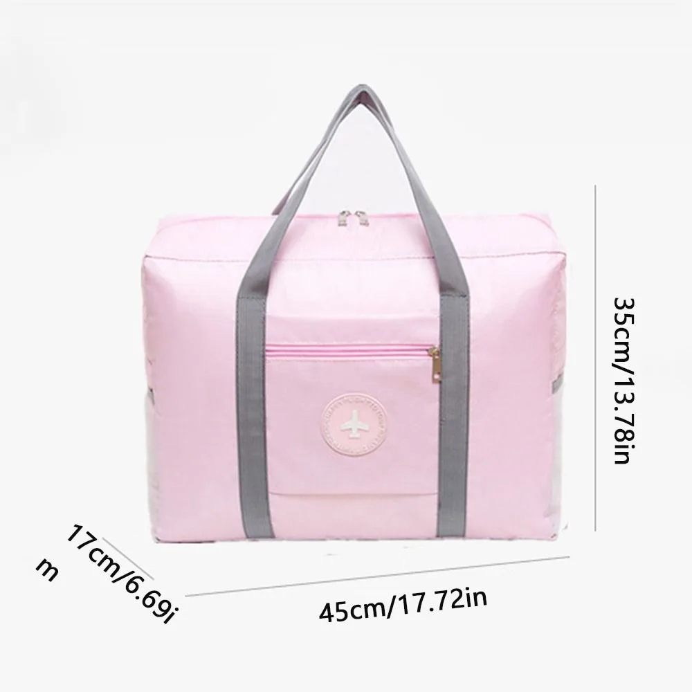 Fashion Storage Bag Duffle Bag Polyester Large Capacity Luggage Handbag Zipper Foldable Travel Bags Vocation