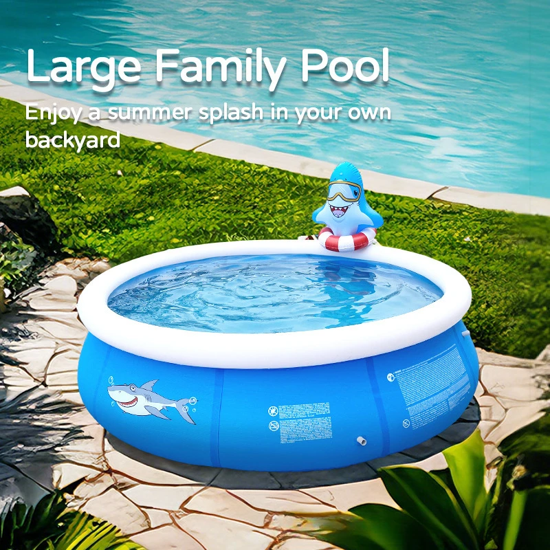 3DRound forma espacio antigua piscina inflable más gruesa hogar niños cubo de natación familia de adultos piscina infantil grande